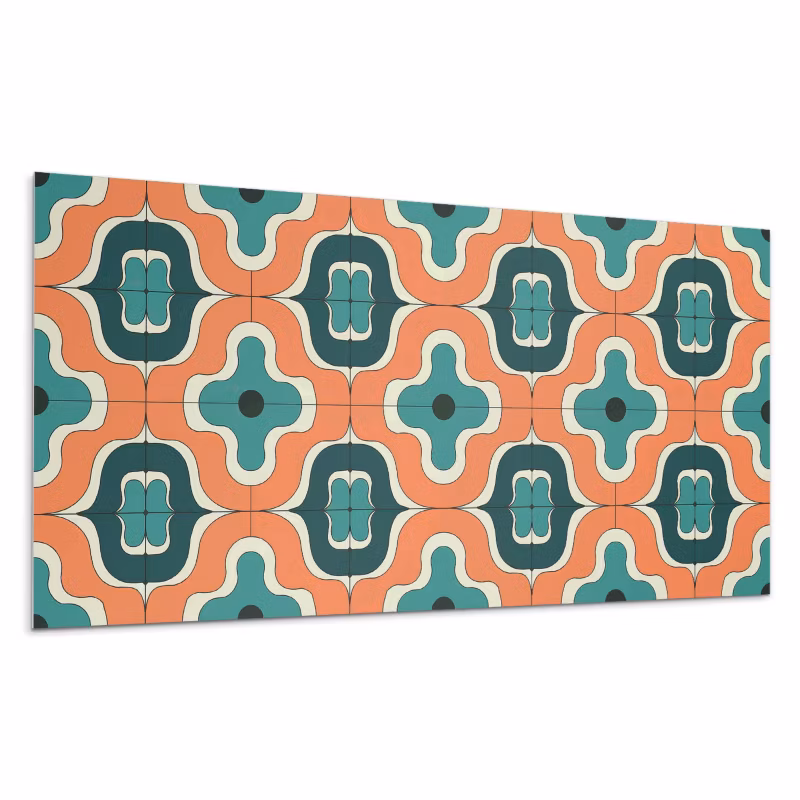 Kafelki samoprzylepne Wallfluent 60×30 cm Abstrakcja w falistych kształtach 6 szt.