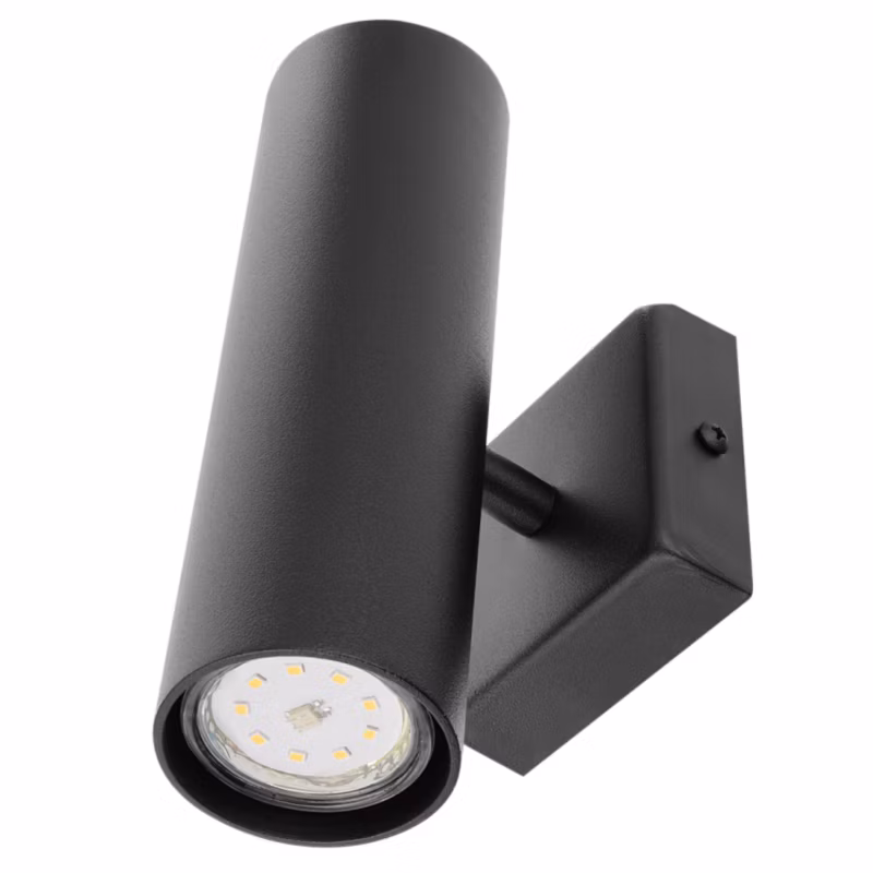 Lampa kinkiet Szpak S91 nowoczesny kinkiet czarny 1xGU10 1szt