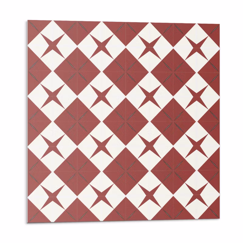 Kafelki samoprzylepne Wallfluent 50×50 cm Wzór gwiazd na diamentach 4 szt.