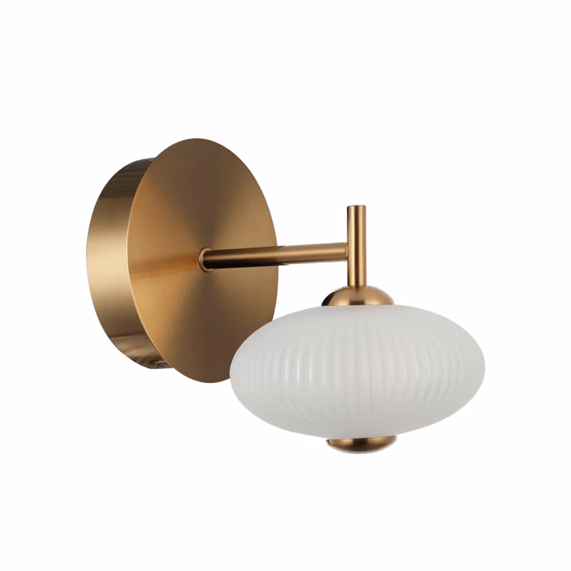 Kinkiet Italux NICO złoty LED 1x5W 480lm Ciepła biel IP20 -1 szt.