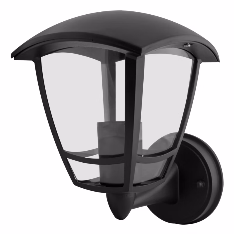 Kinkiet zewnętrzny E27 LED MasterLED Niko IP44 naścienny góra czarny lampa elewacyjna 1 szt.