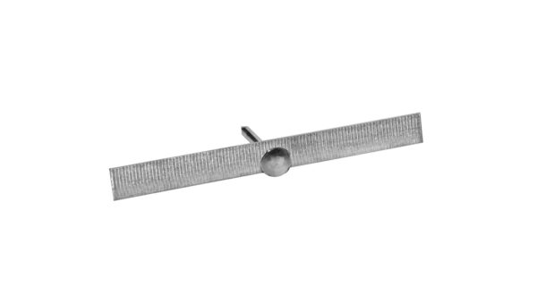 Taśma aluminiowa cięta 100 mm z gwoździem 3×30 mm /1kg/ TA-Cg-100/1 /214szt./
