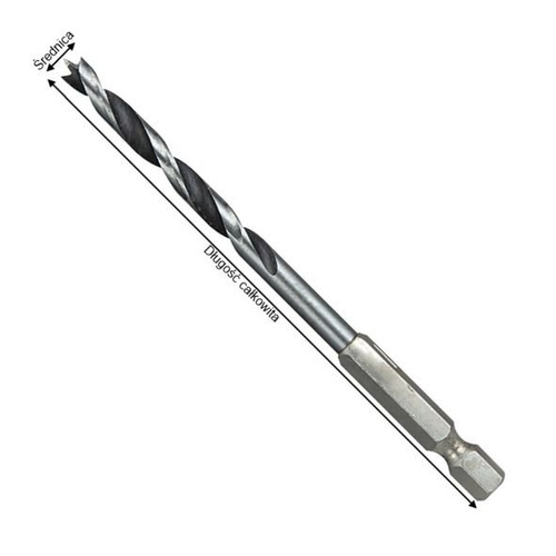 Wiertło do drewna 2 mm, 6K 1/4″ D-62387 Makita