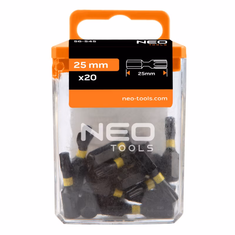 Końcówki wkrętakowe NEO TOOLS, 20 szt. 1 kpl 5906692007479