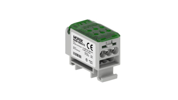 Blok dystrybucyjny – rozdzielczy OJL80A zielony AL/CU we: 2x 2.5-16mm² wy: 6x 2.5-6mm², 1000VAC/1500VDC MAB1080G10