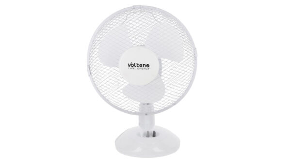 Wentylator biurkowy 230V 21W oscylacja szary 27x21x37cm VO2538