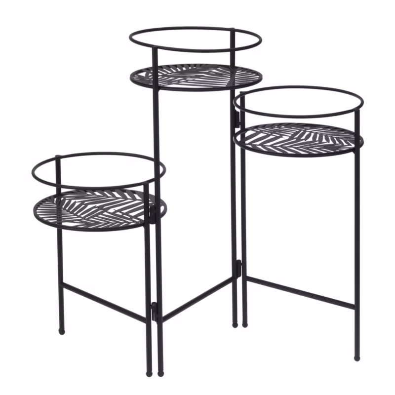 Kwietnik ProGarden Metalowy Czarny 64×49 cm 1 szt.