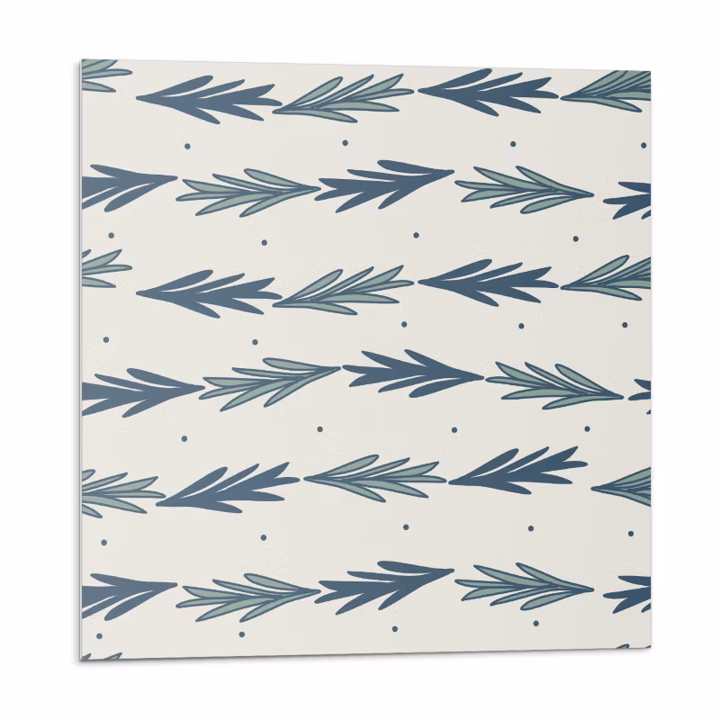 Kafelki samoprzylepne Wallfluent 50×50 cm Regularny motyw liści na stylowym tle 4 szt.