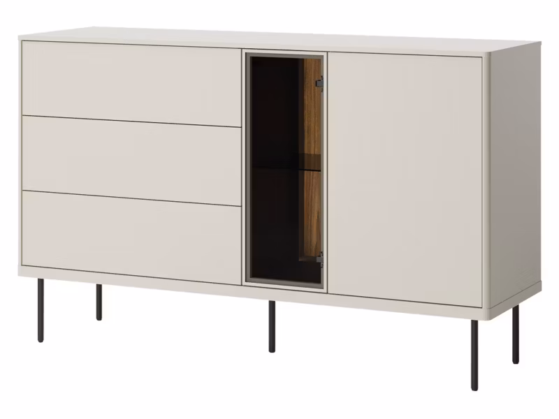 Komoda MIRJAN 24 Epiro EP-03 z oświetleniem kaszmir / dąb ciemny 1 szt.
