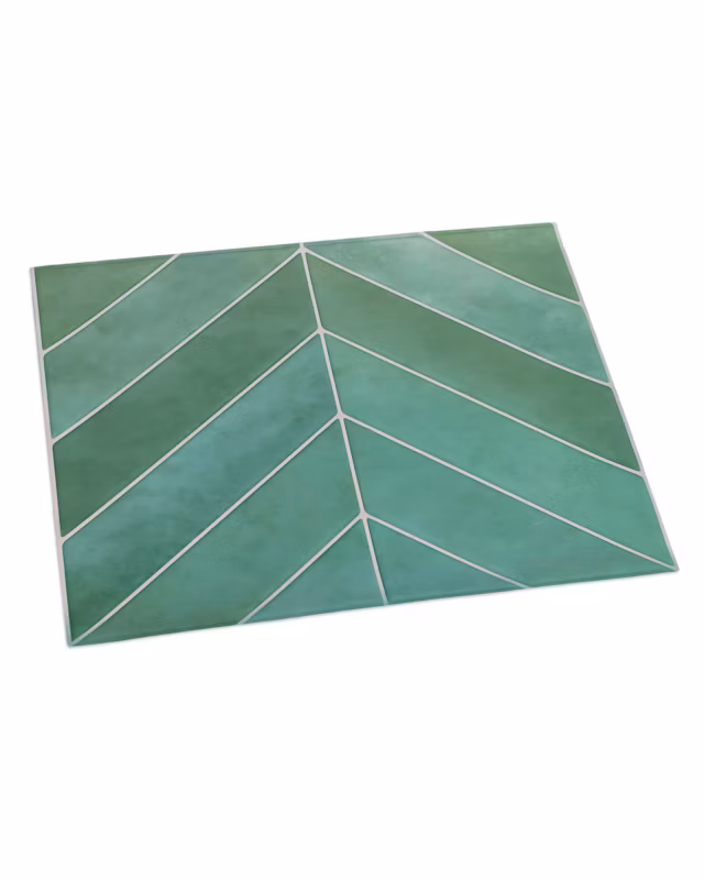 Kafelki ścienne samoprzylepne płytki Mazovia 29 x 22,8 cm odporne na zachlapania, geometryczne Zielone 10 szt.