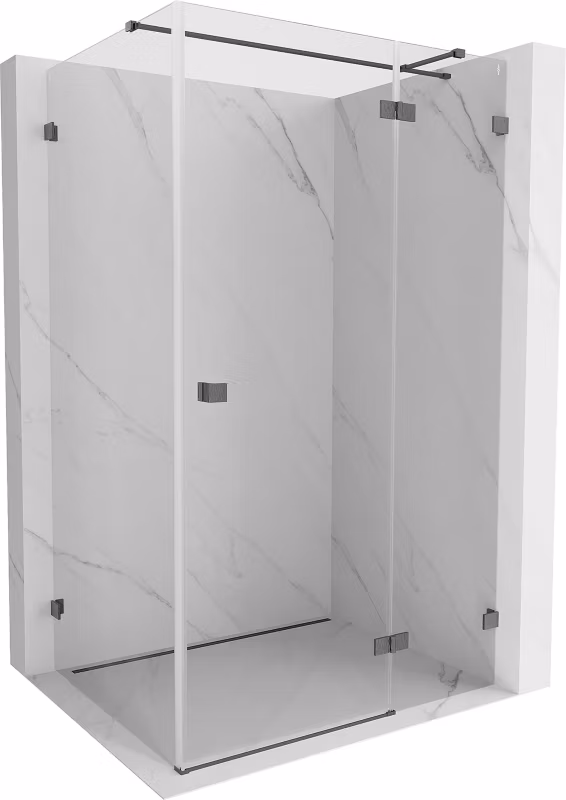 Kabina prysznicowa prostokątna Mexen Lunar T gun gray 140×110 cm 1 szt.