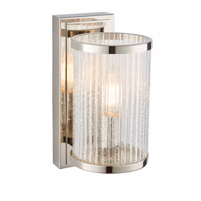 Kinkiet Endon EASTON niklowy 1xE14x15W IP20 – 1 szt.