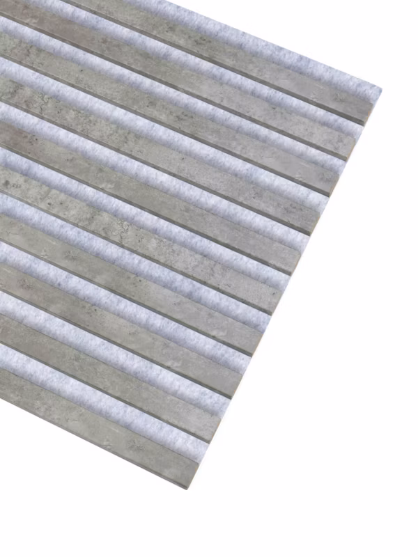 Lamele Ścienne na Filcu Szarym SunWood 275x58cm Panel Dekoracyjny Beton Loft 1 szt.