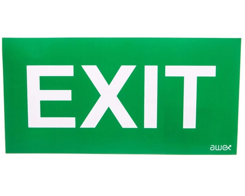 Piktogram PS28 125×250 EXIT logo awex (ISO7010)