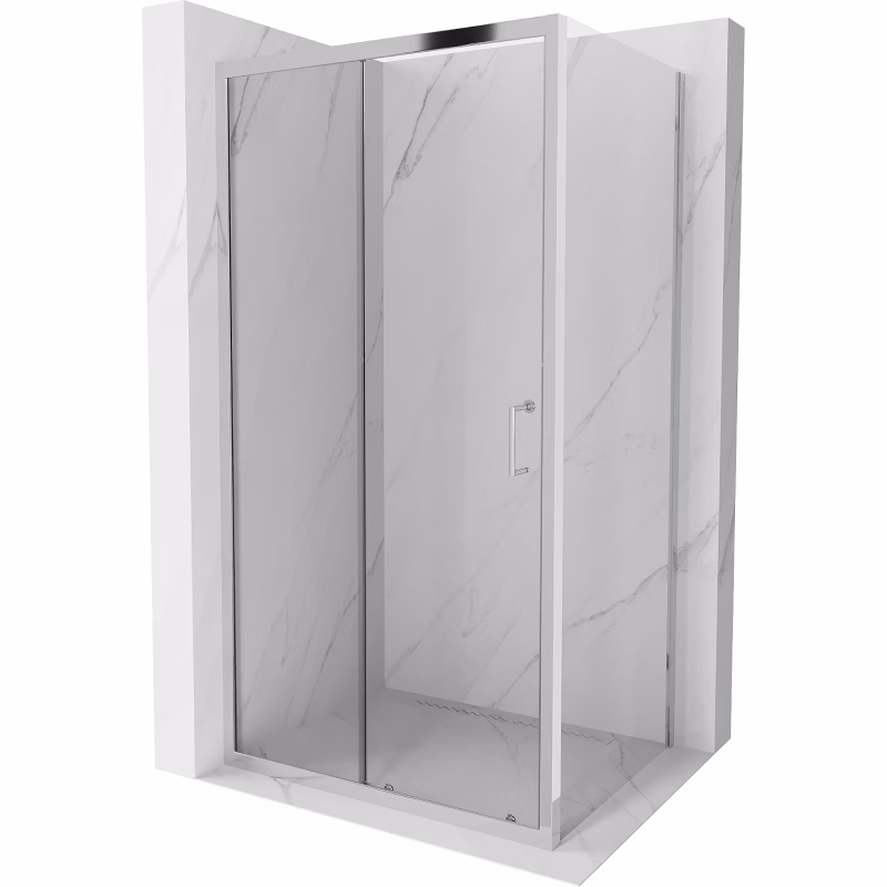 Kabina prysznicowa prostokątna Mexen Apia transparent chrom 1 szt. 5907709153721