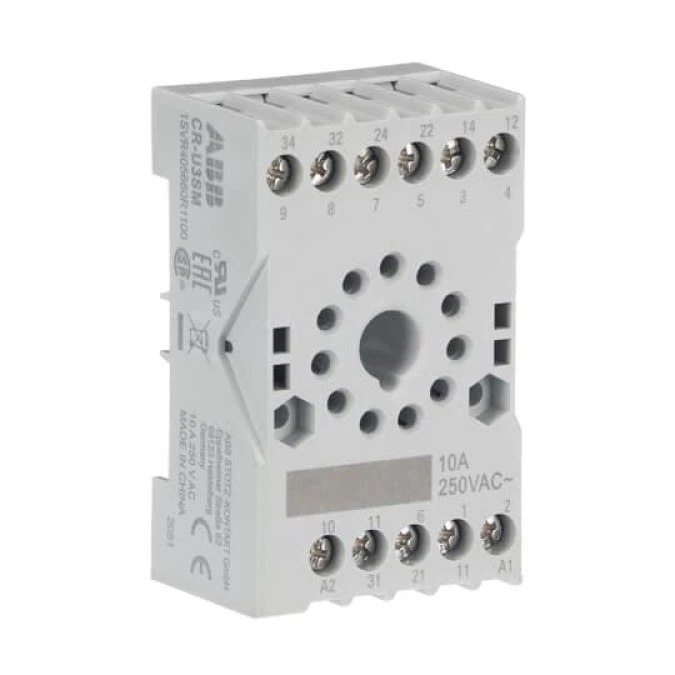 Podstawka CR‑U3SM małe do przekaźnika 3c/o CR‑U 1SVR405660R1100 /10szt./