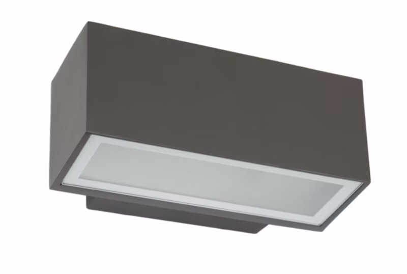 Kinkiet ścienny zewnętrzny SU-MA Zen ciemnoszary 1 x E27 x 18W IP54 wym: 9 x 22 x 12 cm – 1 szt.