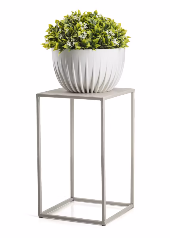Kwietnik Dąstal Metalowy Kremowy 24×40 cm 1 szt.
