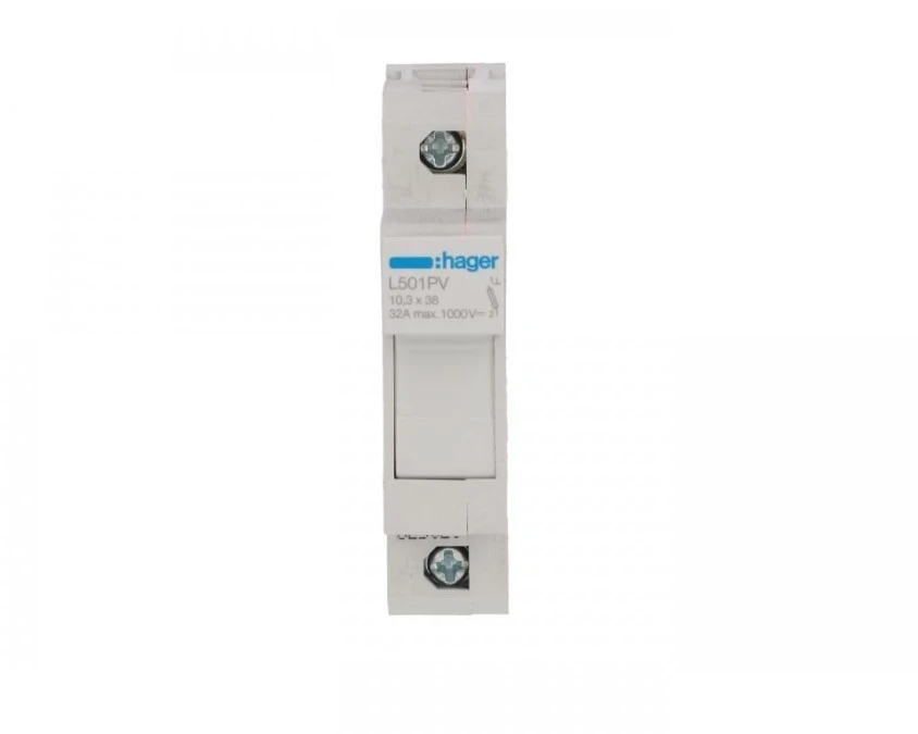Podstawa bezpiecznikowa modułowa PV 1P 10x38mm 32A 1000V DC L501PV