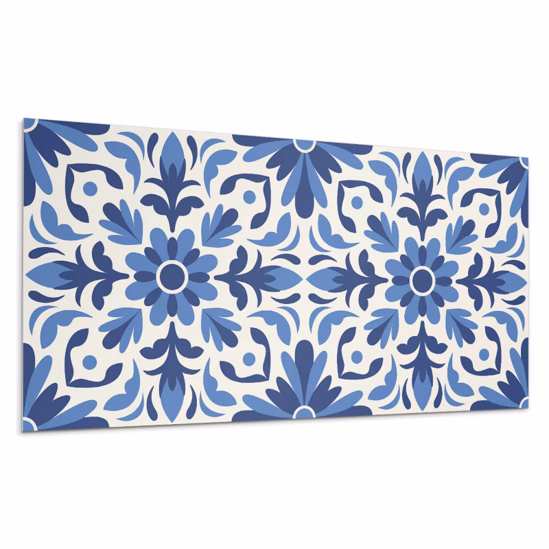 Panele samoprzylepne Wallfluent 40×20 cm Roślinny wzór z liściastymi akcentami 10 szt.