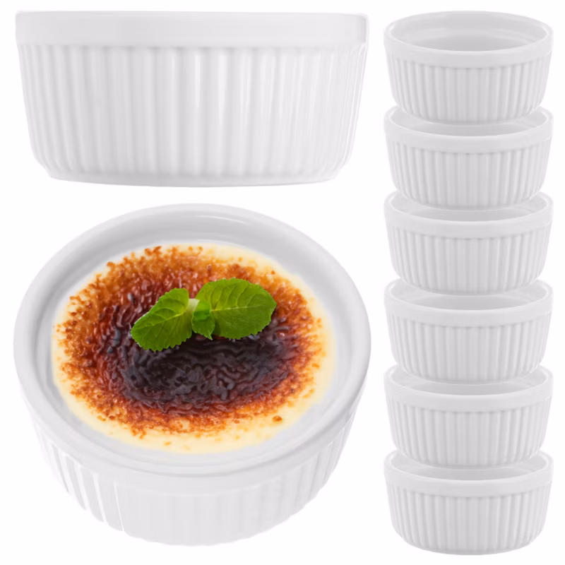Kokilka KADAX porcelanowa foremka 11 x 5 cm 250 ml biała 6 szt.
