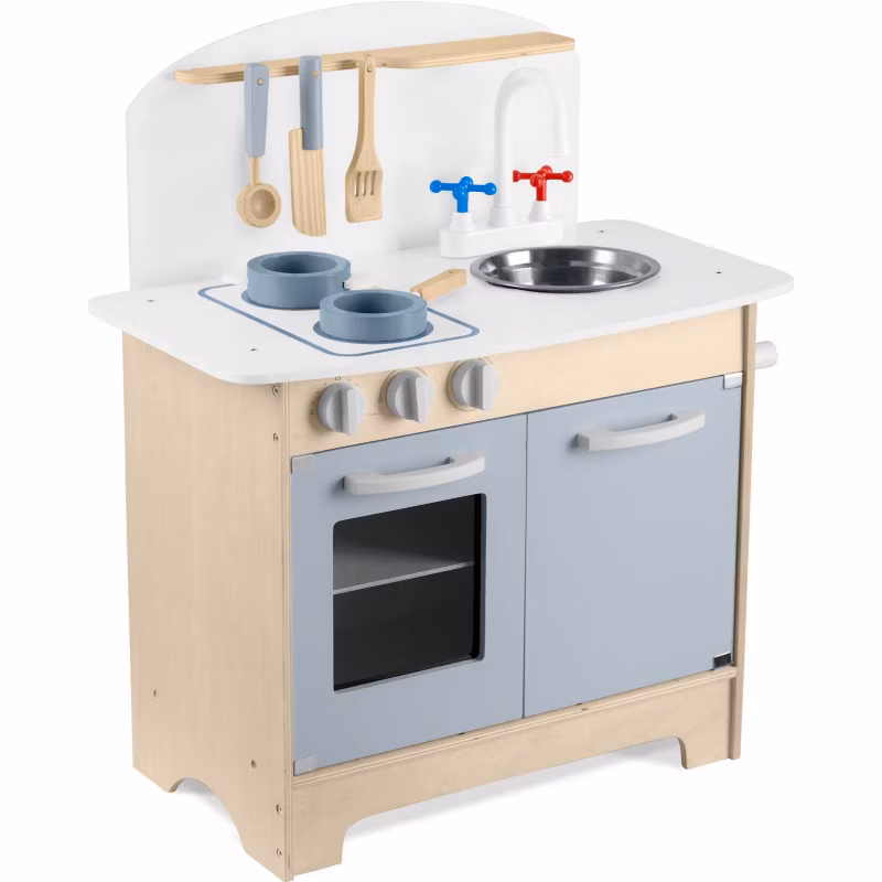 Kuchnia drewniana do zabawy RicoKids RK-852 + ackesoria 1 szt.