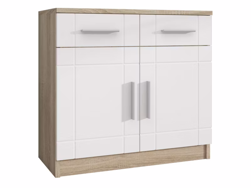 Komoda MIRJAN 24 Paris 2F2S dąb sonoma + biały 1 szt.