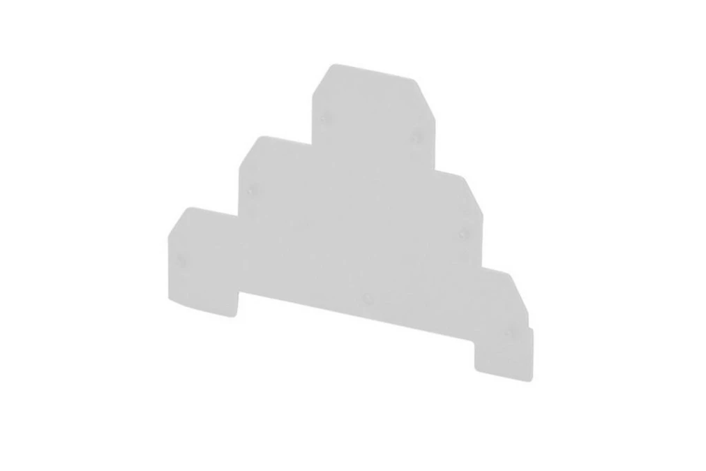 Płytka skrajna do złączek 3‑piętrowych ZG‑G31‑36 szary PSP‑4/3 A41‑7208