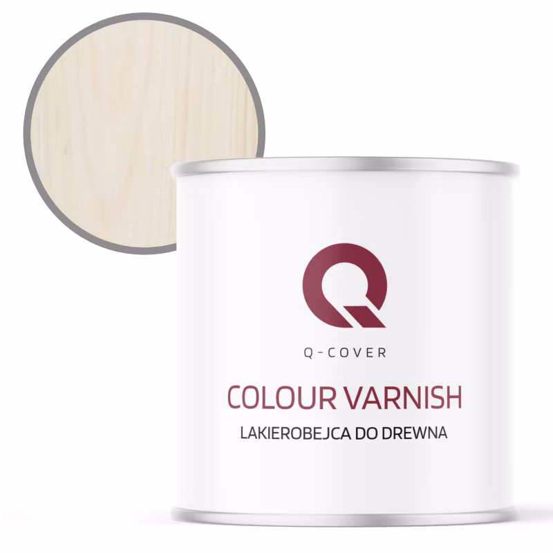 Lakierobejca do Drewna 3w1 Q-Cover Biały Półmat 2.5L