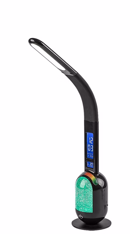 Lampa biurkowa Rabalux Figen czarno-biała LED 5W 5000K 290lm akumulator IP20 wym: 38 x 31 cm tworzywo sztuczne – 1 szt.
