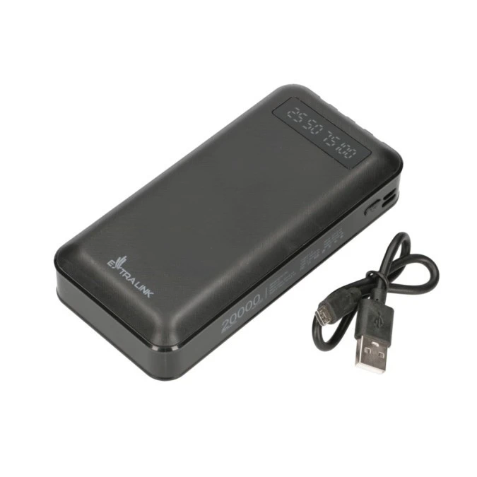 Powerbank Power bank, USB‑C Extralink EPB‑084 20000mAh Czarny