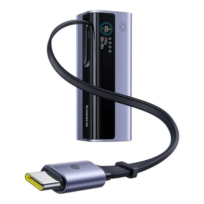 Power Bank Baseus EnerGeek GR11 E0027B01 145W USB‑C USB 20000 mAh ze zwijanym kablem USB‑C