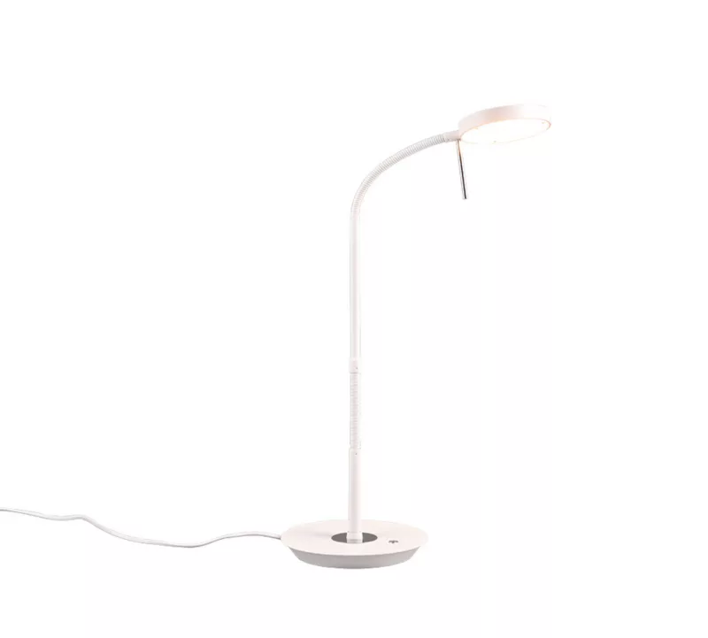 Lampka biurkowa Trio Monza biała LED 12W 2300-4000K 1400lm IP20 wym:57x19x46cm – 1 szt.