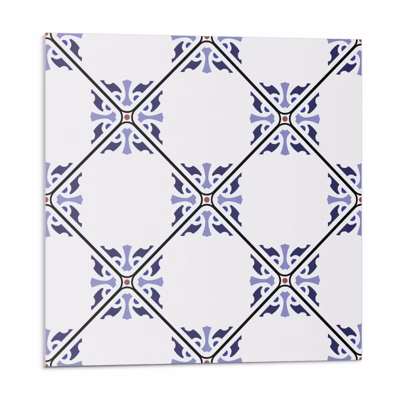 Kafelki samoprzylepne Wallfluent 50×50 cm Motyw Roślinny w Grafice 4 szt.