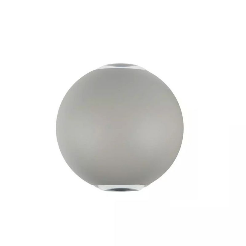 Kinkiet ścienny zewnętrzny V-TAC szary LED 4W 3000K 450lm IP65 wym: 11,2 x 11,2 x 11,2 cm aluminium – 1 szt.