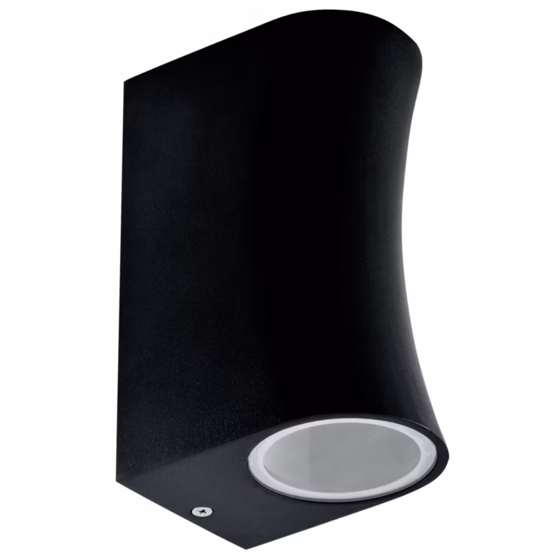 Kinkiet ścienny zewnętrzny Polux Boston czarny 2 x GU10 x IP44 wym: 15 x 6,7 x 9,2 cm – 1 szt.