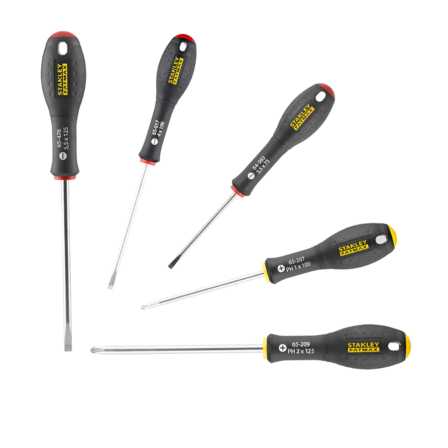 Zestaw wkrętaków STANLEY FATMAX – 5 elementów + szczypce Groove Joint Plier