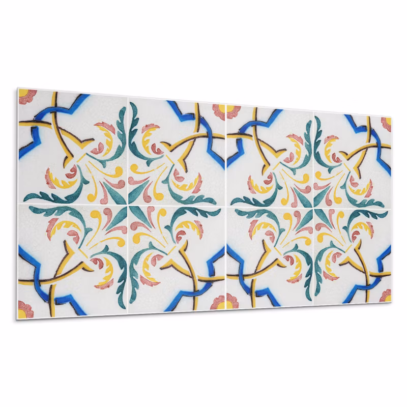 Kafelki samoprzylepne Wallfluent 40×20 cm Ornamenty roślinne w harmonijnym wzorze 10 szt.