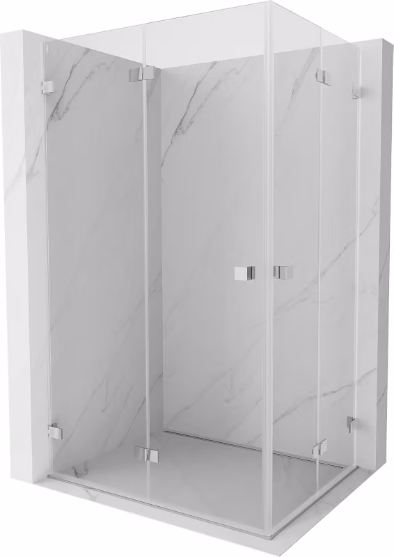 Kabina prysznicowa składana Mexen Lunar-F chrom transparent 95×85 cm 1 szt.