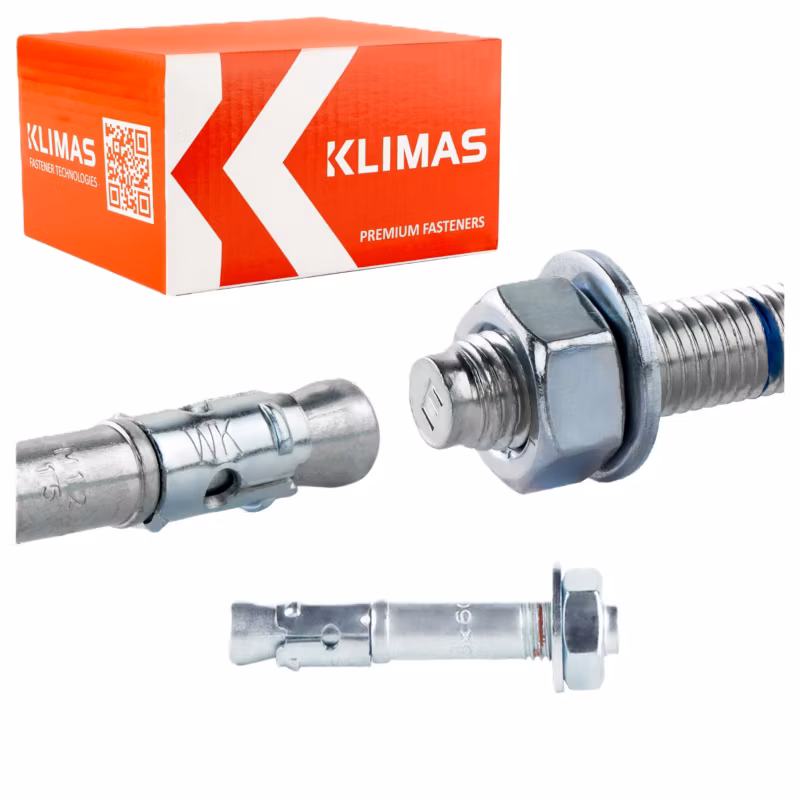 Kotwy mechaniczne do betonu Klimas LE-ZN 8×60 mm kotwy ekspresowe 100szt