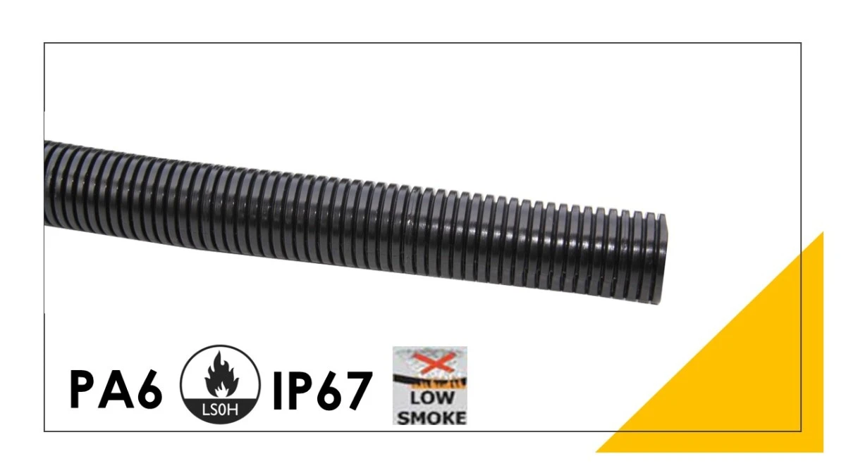 Peszel poliamidowy PA6 ‑S bezhalogenowy 23,2mm/28,9mm DN 23 801.323.0 /50m/