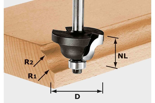Frez dwuprom. HW D38,1/R6,35/R6,35 KL Festool 491030