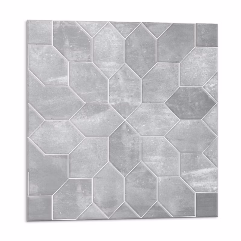 Kafelki samoprzylepne Wallfluent 30×30 cm Mozaikowy wzór heksagonalny w nowoczesnym stylu 9 szt.