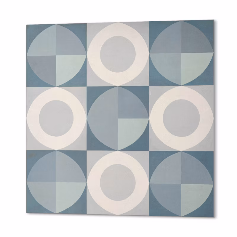 Komplet Kafelków PCV ArtPrintCave 30×30 cm Geometria okręgów i kształtów 9 szt.