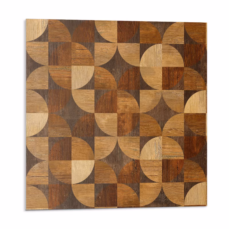 Kafelki samoprzylepne Wallfluent 50×50 cm Geometria w kształcie naturalnego drewna 4 szt.