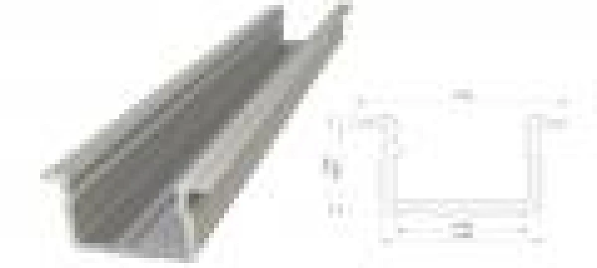 Wpuszczany profil LED anoda srebrny 9x16mm 3030mm AL12‑GLG2‑AS‑3000 GLALU