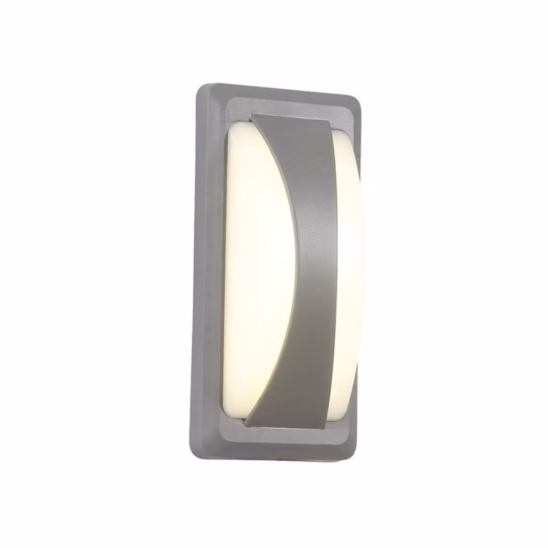 Kinkiet ścienny zewnętrzny V-TAC szary LED 12W 3000K 1160lm IP65 wym: 23 x 11 x 7,6 cm tworzywo sztuczne – 1 szt.