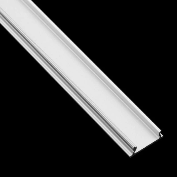 Profil Aluminiowy Anodowany do LED KM24 Srebrny Natynkowy 1m