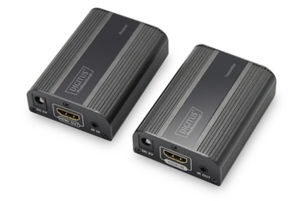Przedłużacz/Extender HDMI do 30m/60m po skrętce Cat.6/7 4K2K 60Hz UHD HDCP 2.2, IR audio (zestaw) DS‑55204