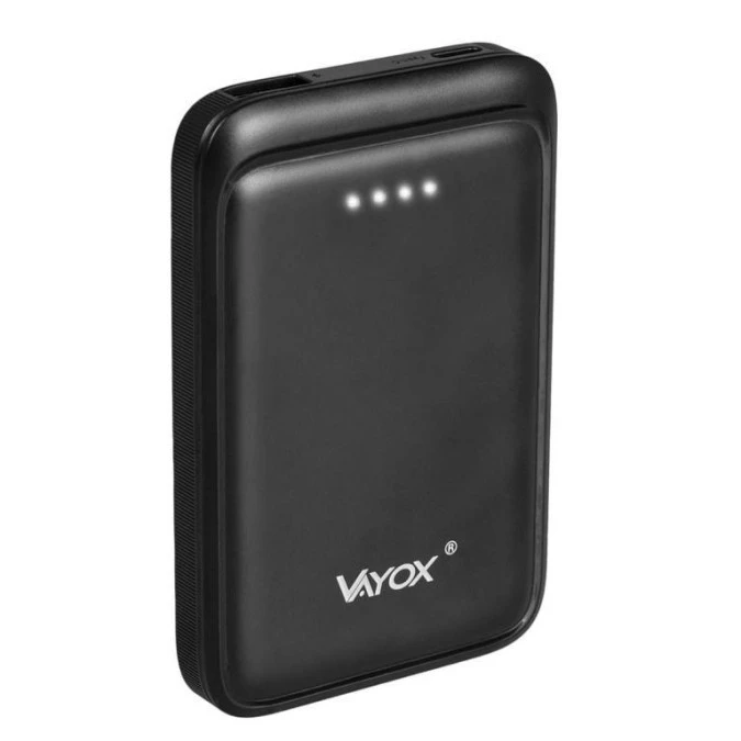 Powerbank 5000 mAh wejście USB‑C wyjście USB‑A + USB‑C 5V 2.1A czarny VA0339 Vayox